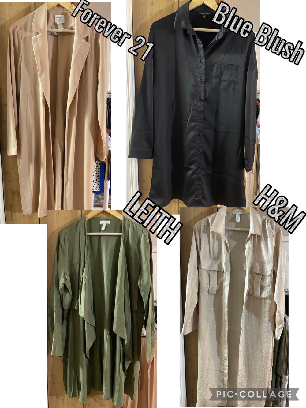 M/L Duster/Shirt Dress Bundle